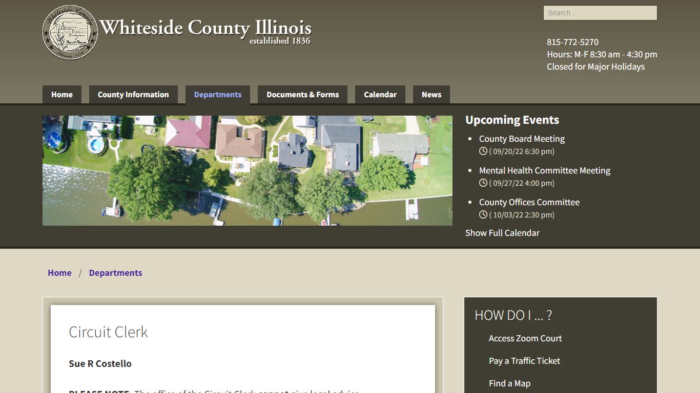 Circuit Clerk - Whiteside County, Illinois